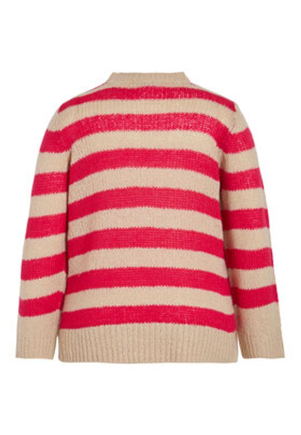 Vila Sweter 14088370 Kolorowy Regular Fit. Materiał: syntetyk. Wzór: kolorowy