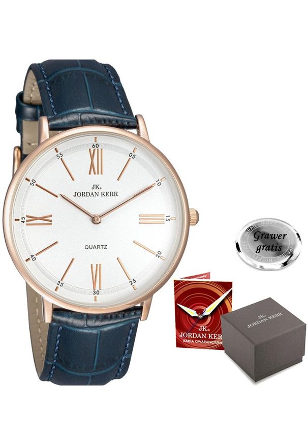 Zegarek męski Jordan Kerr P9008-PROF Z GRAWEREM