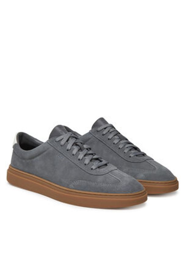 BOSS Sneakersy Kieran 50548715 Szary. Kolor: szary. Materiał: skóra