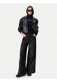 Karl Lagerfeld - KARL LAGERFELD Jeansy A4W10097 Czarny Wide Leg. Kolor: czarny #3