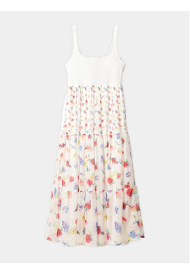 Desigual Sukienka letnia Vancouver 24SWVK58 Biały Regular Fit. Kolor: biały. Materiał: syntetyk. Sezon: lato