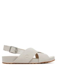 Timberland Sandały TB0A41PQF481 Écru. Materiał: skóra, zamsz