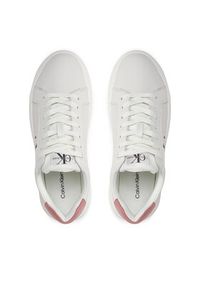 Calvin Klein Jeans Sneakersy YW0YW00823 Biały. Kolor: biały. Materiał: skóra #4
