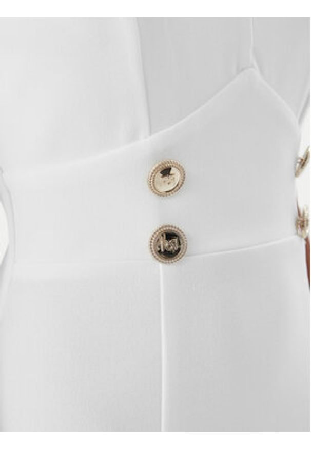 Rinascimento Sukienka koktajlowa CFC0019924002 Biały Regular Fit. Kolor: biały. Materiał: syntetyk. Styl: wizytowy