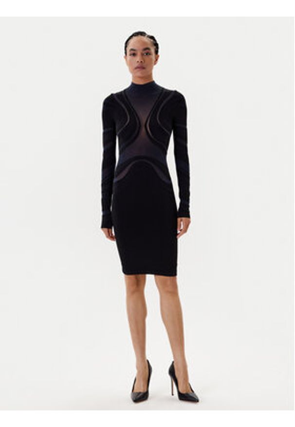 Wolford Sukienka koktajlowa Venus 57178 Granatowy Slim Fit. Kolor: niebieski. Materiał: syntetyk. Styl: wizytowy