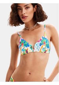 Desigual Góra od bikini Jungle 24SWMK10 Kolorowy. Materiał: syntetyk. Wzór: kolorowy #6