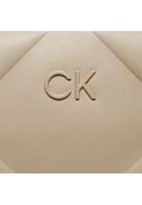 Calvin Klein Torebka Quilt K60K611891 Beżowy. Kolor: beżowy. Materiał: skórzane #4