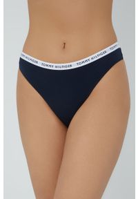 TOMMY HILFIGER - Tommy Hilfiger Stringi (3-pack) kolor biały. Kolor: biały #4