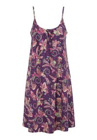 Cellbes Sukienka plażowa we wzory Fioletowy female ze wzorem/fioletowy 38/40. Kolor: fioletowy. Materiał: jersey, bawełna #1