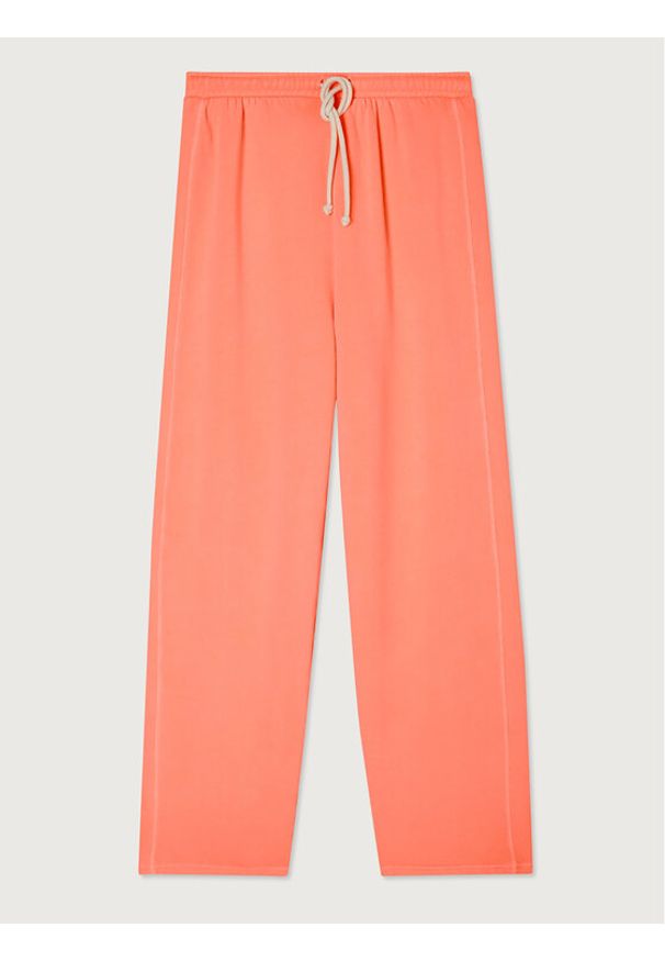 AMERICAN VINTAGE - American Vintage Spodnie dresowe IZU05AH23 Pomarańczowy Relaxed Fit. Kolor: pomarańczowy. Materiał: bawełna