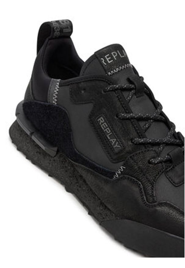 Replay Sneakersy GMS1P .000.C0045L Czarny. Kolor: czarny. Materiał: materiał
