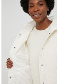 Answear Lab kurtka damska kolor biały przejściowa oversize. Typ kołnierza: kaptur. Kolor: biały. Długość rękawa: raglanowy rękaw. Styl: wakacyjny #4
