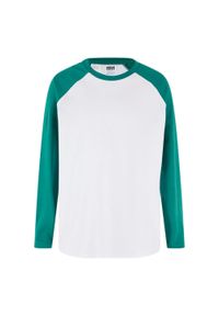 Urban Classics - Koszulka Chłopięca Organic Oversized Raglan. Kolor: biały, zielony, wielokolorowy. Długość rękawa: raglanowy rękaw