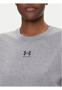 Under Armour Koszulka techniczna Rival Core 1383648 Szary Regular Fit. Kolor: szary. Materiał: syntetyk, bawełna