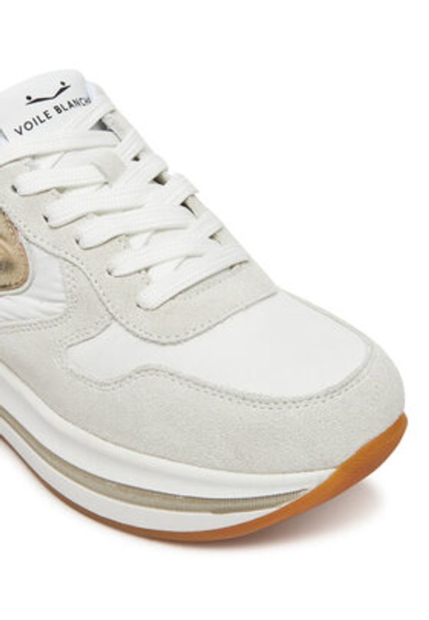 Voile Blanche Sneakersy Merry Power 2018794 1N03 Biały. Kolor: biały. Materiał: skóra, zamsz
