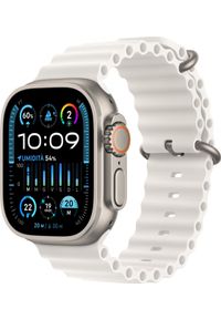 APPLE - Smartwatch Apple Watch Ultra 2 GPS + Cellular 49mm Titanium Case Ocean Band Biały (MREJ3WB/A). Rodzaj zegarka: smartwatch. Kolor: biały