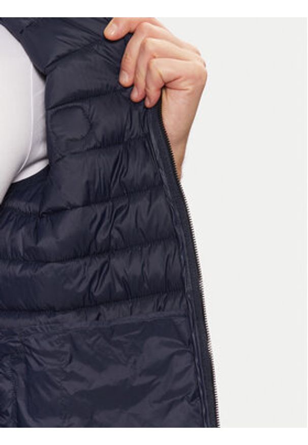 Karl Lagerfeld - KARL LAGERFELD Kamizelka 505711 Granatowy Regular Fit. Typ kołnierza: dekolt w karo. Kolor: niebieski. Materiał: syntetyk. Długość rękawa: bez rękawów