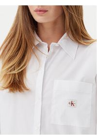 Calvin Klein Jeans Koszula LV047C143G Biały Relaxed Fit. Kolor: biały. Materiał: bawełna #5