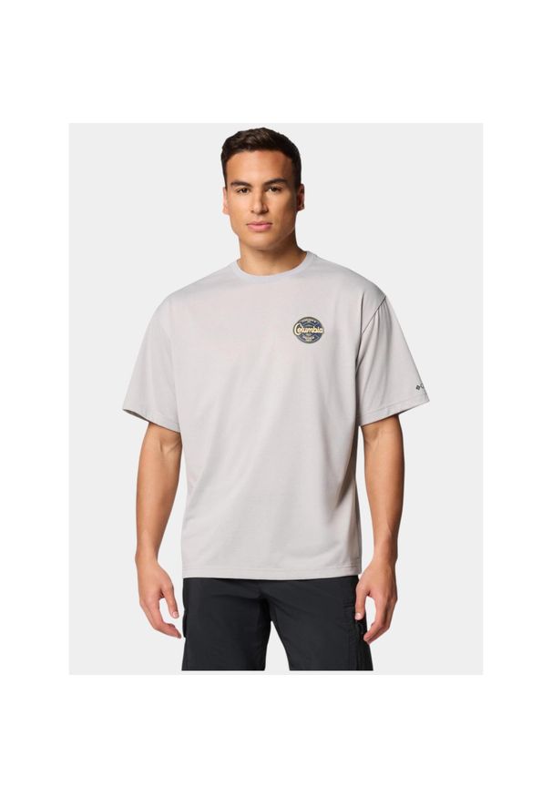 columbia - Koszulka sportowa męska Columbia Cedar Trail Graphic. Kolor: szary. Długość rękawa: krótki rękaw. Długość: krótkie. Sport: turystyka piesza