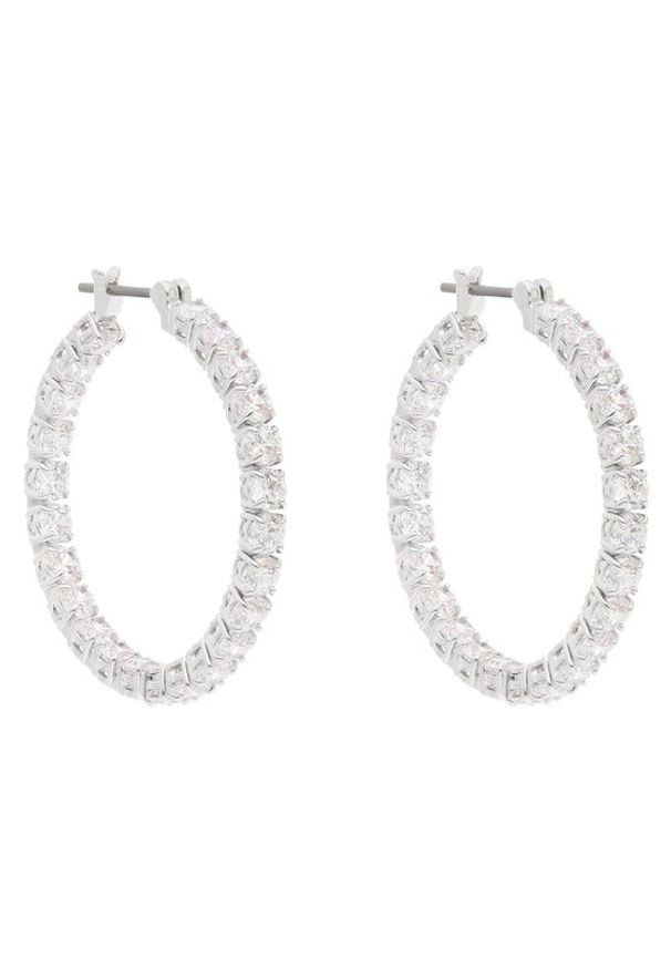 Swarovski Kolczyki Matrix 5647715 Srebrny. Materiał: metalowe. Kolor: srebrny