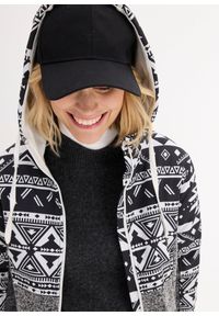 bonprix - Bluza rozpinana ciążowa z polaru, z wstawką na nosidełko. Kolekcja: moda ciążowa. Kolor: czarny. Materiał: polar #3