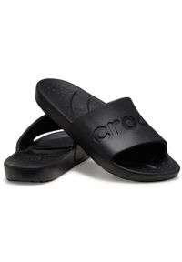 Klapki męskie na basen Crocs SLIDE. Kolor: czarny. Styl: sportowy