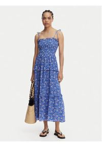 Tommy Jeans Sukienka letnia DW0DW20339 Niebieski Regular Fit. Kolor: niebieski. Materiał: syntetyk. Sezon: lato #4