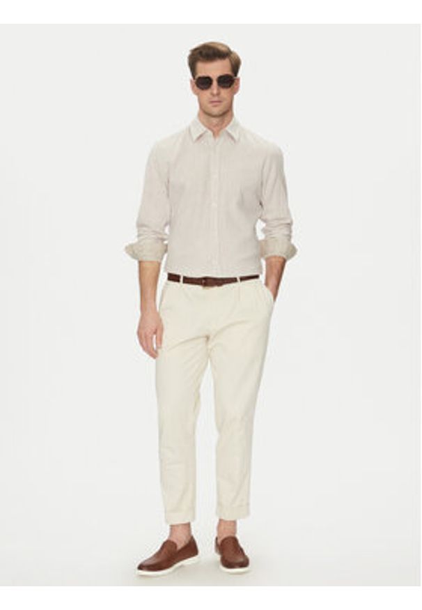 JOOP! Jeans Koszula 15 JJSH-92Hanson2K-W 30045977 Beżowy Regular Fit. Kolor: beżowy. Materiał: bawełna