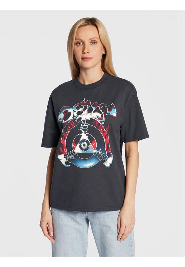 Deus Ex Machina T-Shirt Plunder DLF221542A Szary Oversize. Kolor: szary. Materiał: bawełna