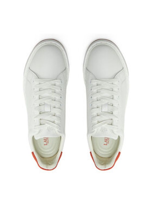 Lauren Ralph Lauren Sneakersy 802947678001 Biały. Kolor: biały. Materiał: skóra