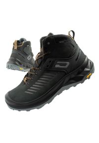 Buty trekkingowe męskie Grisport Nero. Kolor: czarny. Materiał: tworzywo sztuczne, materiał, skóra. Szerokość cholewki: normalna. Sport: turystyka piesza #1