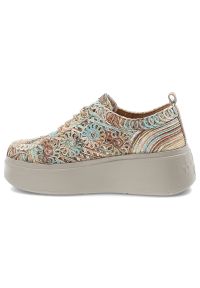Sneakersy damskie Filippo, cholewka z materiału tekstylnego z ozdobnym haftem wiązany fason na solidnej platformie, pomarańczowe, DP7799/26. Okazja: na co dzień. Zapięcie: sznurówki. Kolor: pomarańczowy. Materiał: materiał. Szerokość cholewki: normalna. Wzór: haft. Obcas: na platformie. Styl: casual #3