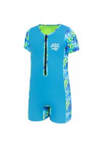 Strój jednoczęściowy plażowy dla dzieci Aqua Speed Neosplash. Kolor: niebieski, zielony, wielokolorowy
