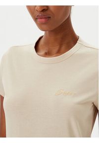 BOSS T-Shirt C_Elogo_20 50541343 Beżowy Slim Fit. Kolor: beżowy. Materiał: bawełna #4