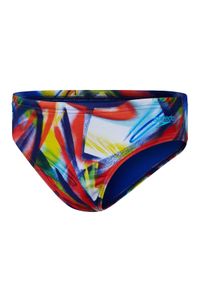 Chłopięce Slipy Speedo 6,5 Cm Digital Allover – Czarno-Czerwone – Rozmiar 15-16. Kolor: czarny