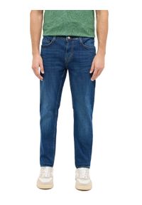 Męskie Spodnie Jeansowe Mustang Style Oregon Slim Denim Blue 1016318 5000 502