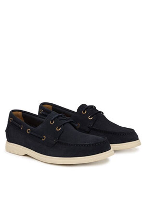 BOSS Półbuty Sienne 50563130 Granatowy. Kolor: niebieski. Materiał: zamsz, skóra