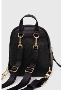 MICHAEL Michael Kors plecak skórzany damski kolor czarny mały z aplikacją. Kolor: czarny. Materiał: skóra. Wzór: aplikacja #5