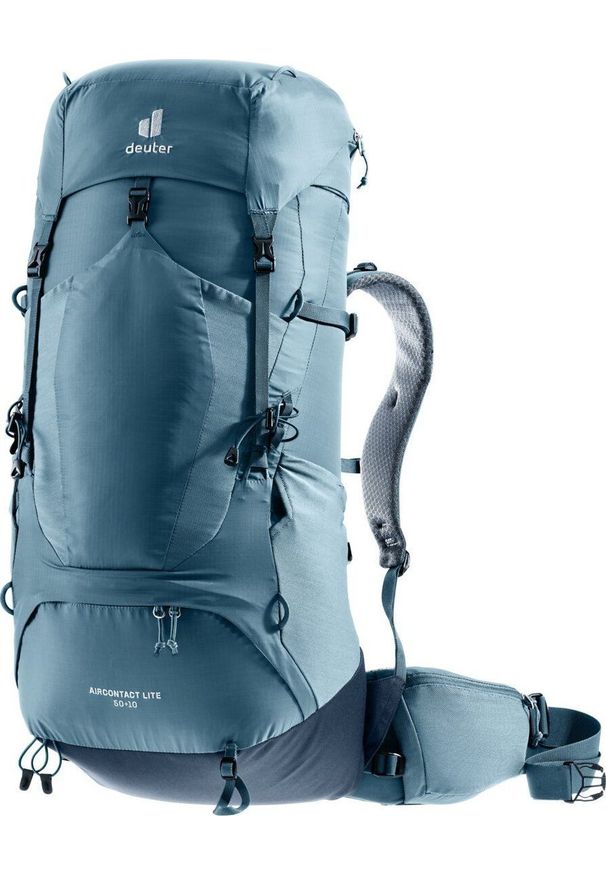 Plecak turystyczny Deuter Aircontact Lite 50 l + 10 l Niebieski. Kolor: niebieski
