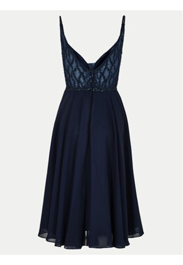 Hey Kyla Sukienka koktajlowa 5AC106HK Granatowy Slim Fit. Kolor: niebieski. Materiał: syntetyk. Styl: wizytowy