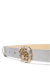 Guess Pasek Damski BW9326 P6125 Srebrny. Kolor: srebrny. Materiał: skóra #2