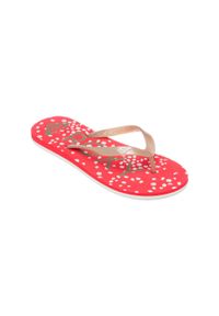 Roxy - Klapki dla Kobiety TAHITI. Okazja: na plażę. Kolor: czerwony. Materiał: syntetyk. Styl: sportowy