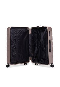 Gino Rossi - GINO ROSSI Walizka duża CEO-GIN-L-002-05-GOLD Złoty. Kolor: złoty. Materiał: materiał #5