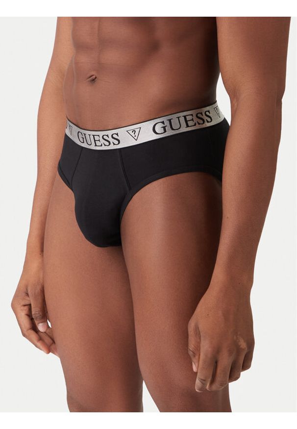 Guess Slipy U5BG66 KCD31 Czarny. Kolor: czarny. Materiał: bawełna