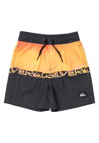 Szorty kąpielowe dziecięce Quiksilver Everyday Straight Volley 12". Kolor: pomarańczowy, wielokolorowy, żółty