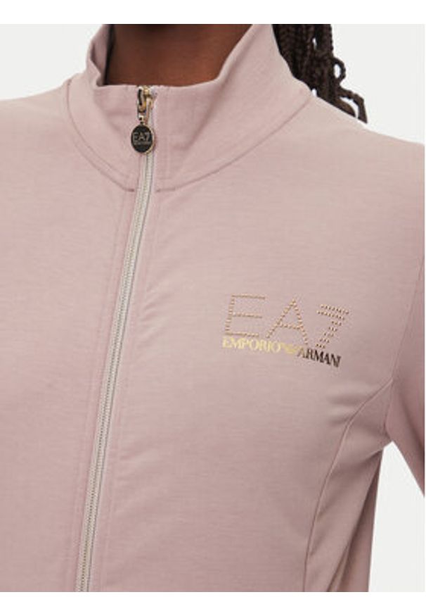 EA7 Emporio Armani Bluza 8NTM43 TJ9RZ U4079 Różowy Regular Fit. Kolor: różowy. Materiał: syntetyk