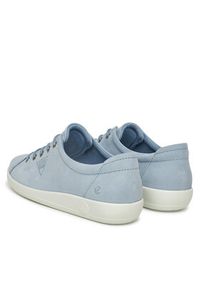 ecco - ECCO Sneakersy Soft 2.0 Tie 20650302434 Niebieski. Kolor: niebieski. Materiał: skóra #2