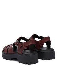 Timberland Sandały Stone Street TB0A5S65EIW1 Bordowy. Kolor: czerwony. Materiał: skóra. Styl: street #5