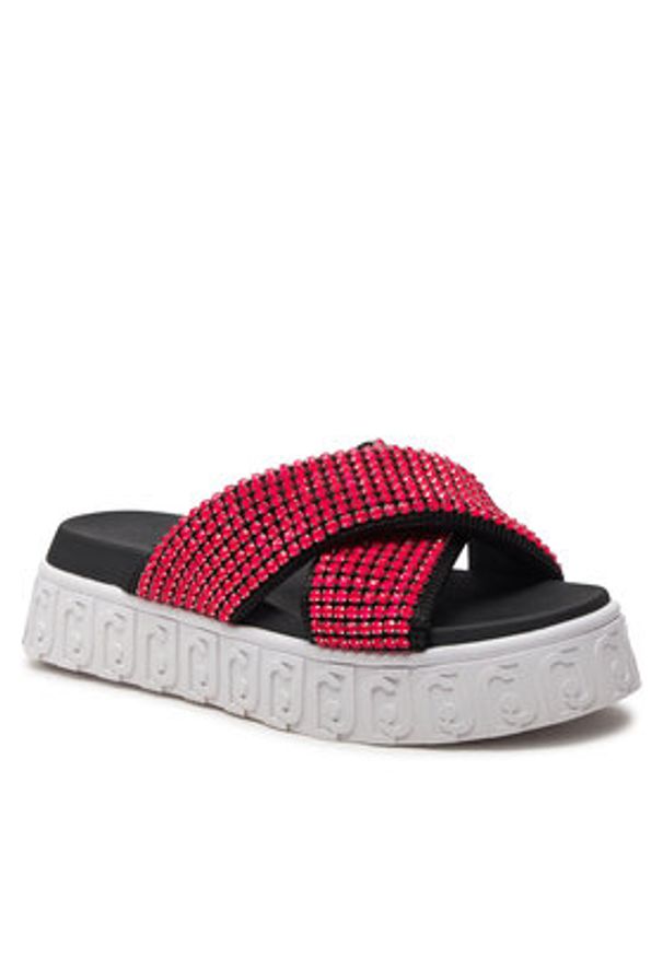 Liu Jo Klapki Lovely Sandal 02 BA4133 TX421 Różowy. Kolor: różowy. Materiał: materiał