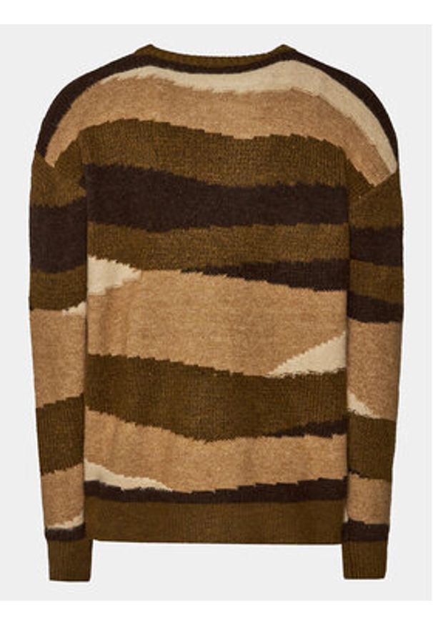 INDICODE Sweter Banfix 35-716 Brązowy Regular Fit. Kolor: brązowy. Materiał: syntetyk